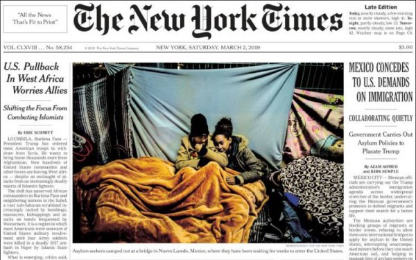 Dünya manşetlerinde hafta sonu