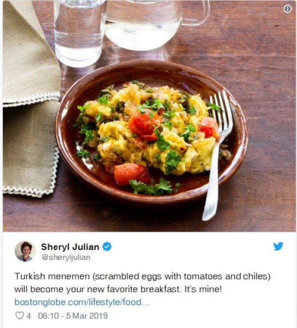 Amerikalılar menemen 'soğanlı olur' dedi