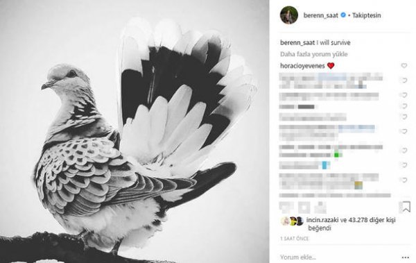 Beren Saat: Hayatta kalacağım