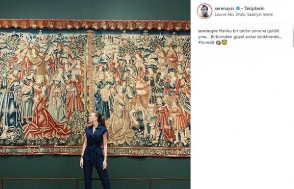 Serenay Sarıkaya mola verdi