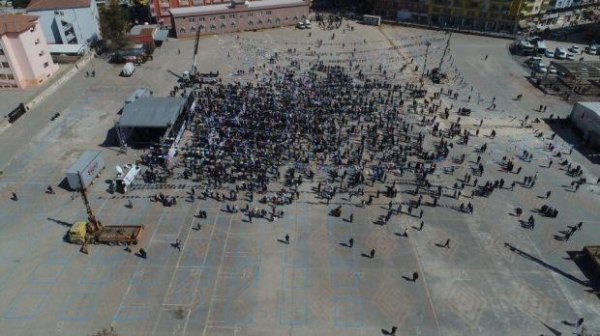 Mardin'deki HDP mitingine az sayıda kişi katıldı