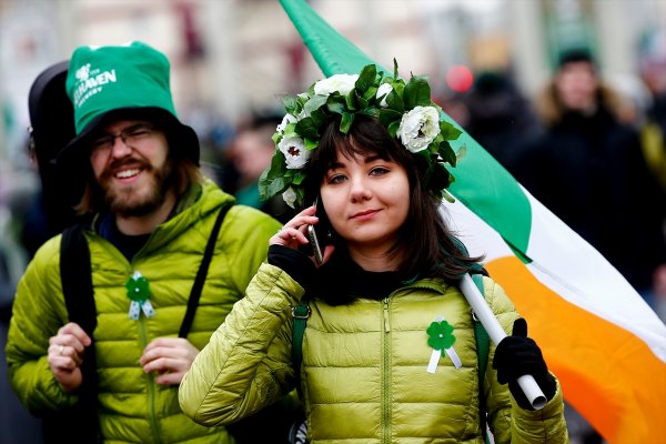 a Moskova'da Aziz Patrick Günü kutlamaları