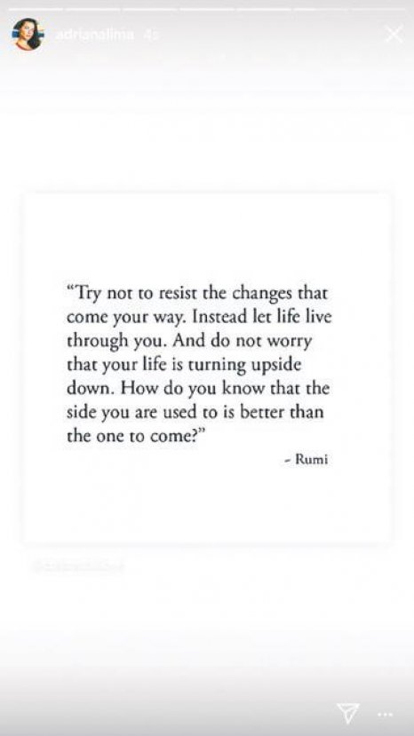 Adriana Lima'nın Mevlana paylaşımı