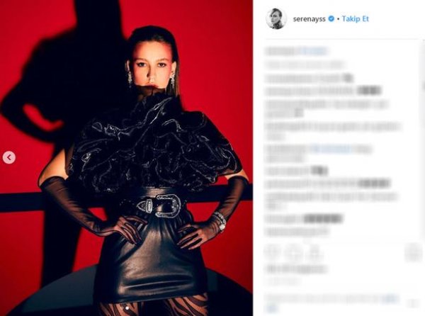 Serenay Sarıkaya görülmemiş pozlarını gösterdi