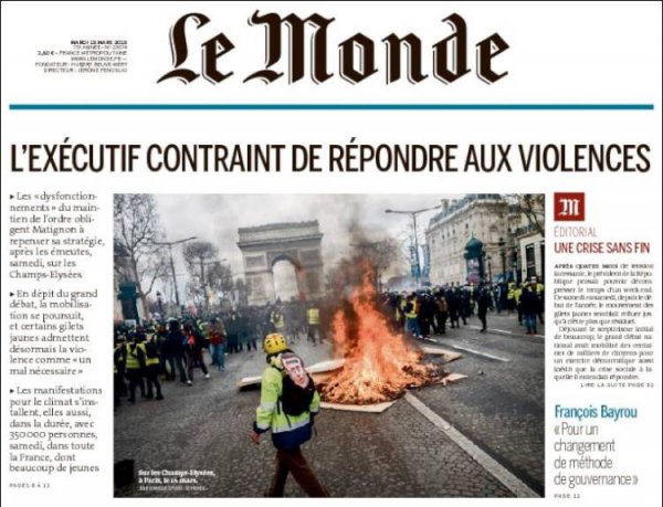 Dünya gazetelerinde günün başlıkları