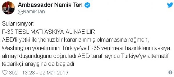 ABD kızmasın diyen büyükelçiye: Maaşın Türk milletinden