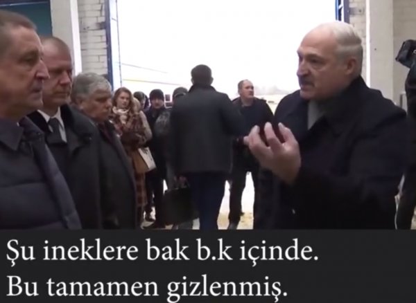 Belarus Cumhurbaşkanı çiftlik çalışanlarını azarladı