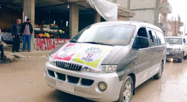 Suriye'de terör yanlılarının seçim sevinci