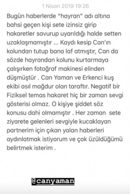 Demet Özdemir'den Can Yaman açıklaması