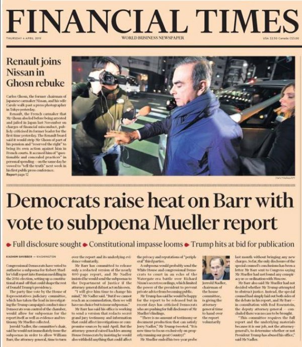 Dış basında günün manşetleri