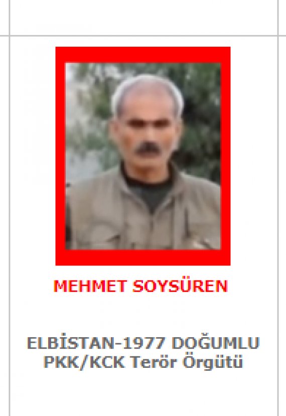 Kırmızı listedeki terörist etkisiz hale getirildi