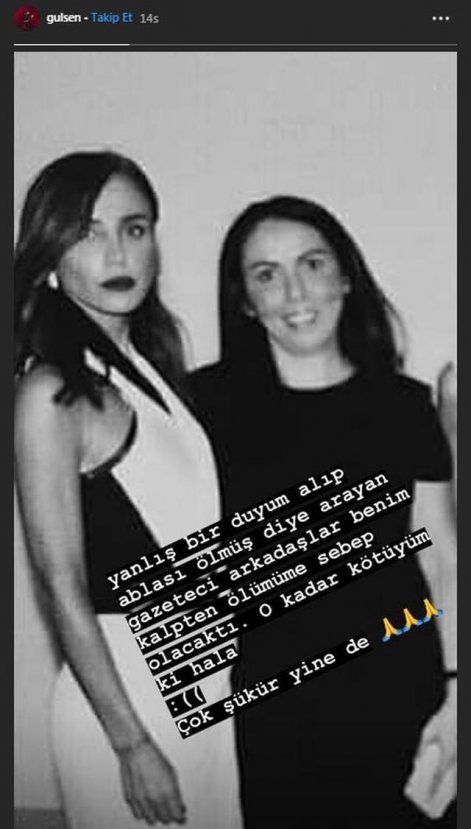 Gülşen: Kalpten ölecektim