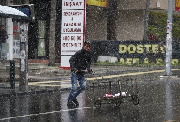 a Ankara'ya kar sürprizi