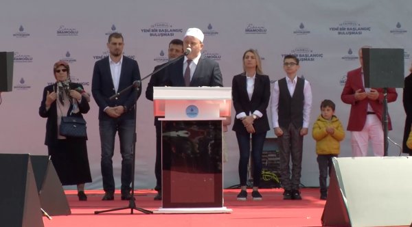 İmamoğlu'nun Maltepe mitingi dualarla başladı