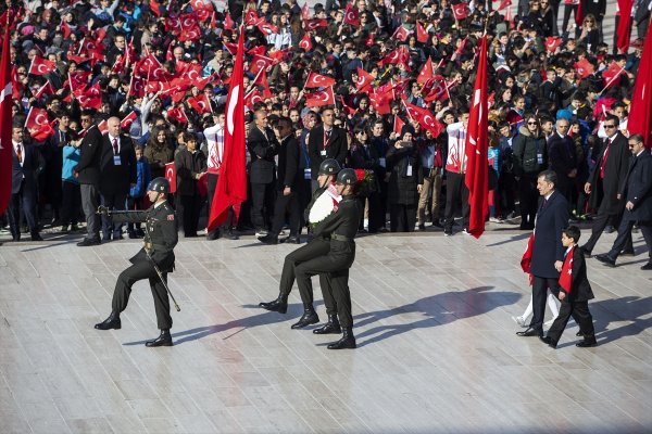 a 23 Nisan törenleri Anıtkabir'de