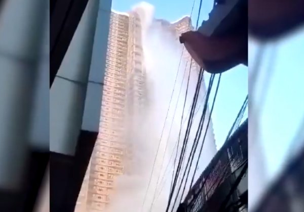 Filipinler'deki deprem gökdelenin havuzunu taşırdı