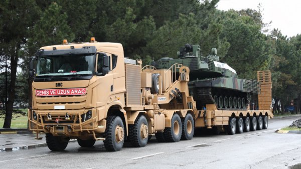 Altay tankı gövde gösterisine hazırlanıyor