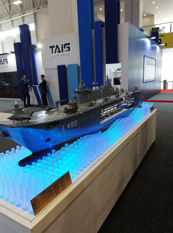 TCG Anadolu su ile buluştu