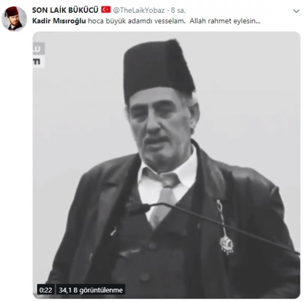 Kadir Mısıroğlu'nun ölümünün ardından yorumlar