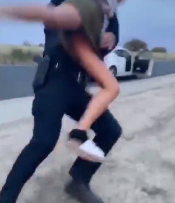 ABD polisi siyahi kadını yere çarptı