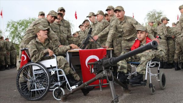 Engellilerin askerlik sevinci