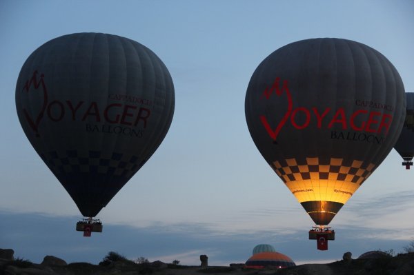 Kapadokya’da balon uçuşları iptal edildi