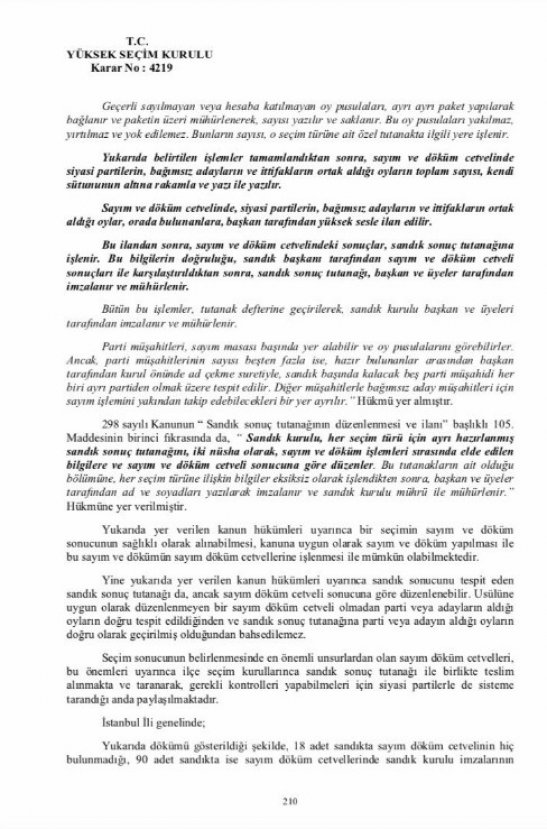 YSK'nın gerekçeli kararından detaylar