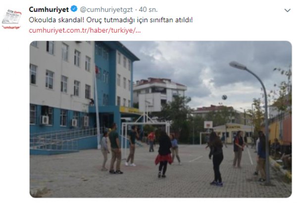 Cumhuriyet, Ramazan bitmeden klasik oruç haberini patlattı