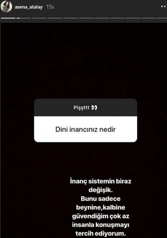 Asena Atalay'ın dini inanç açıklaması