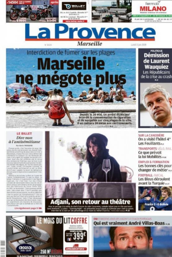 Marsilya plajlarında sigara içenlere para cezası