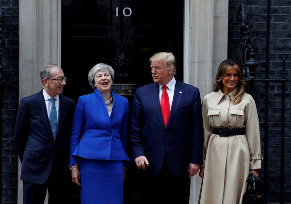 Theresa May ve Trump bir araya geldi