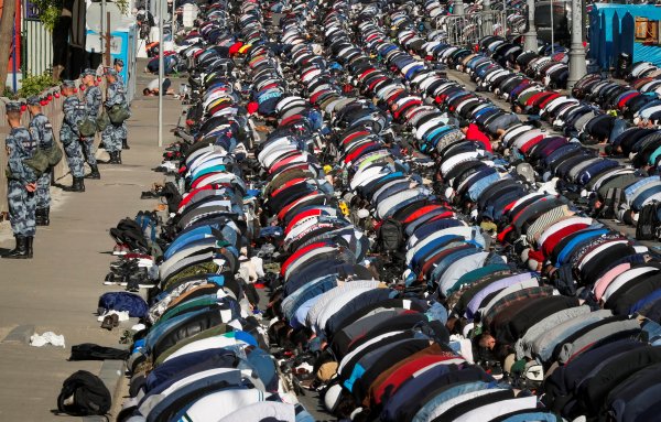 r Moskova'da Ramazan Bayramı