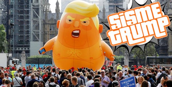 Trump'ın şişme bebeği bu kez de İrlanda'da