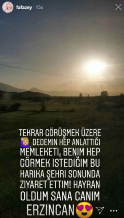 Farah Zeynep Abdullah dedesinin köyüne gitti