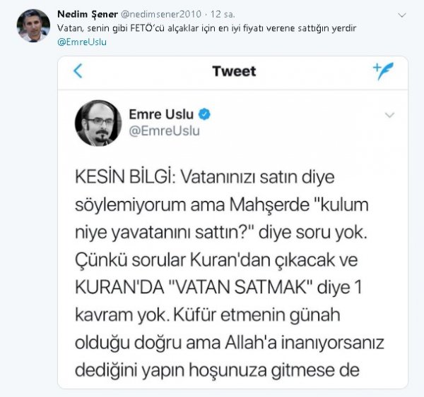 Nedim Şener'den kaçak FETÖ'cülere tokat gibi cevaplar