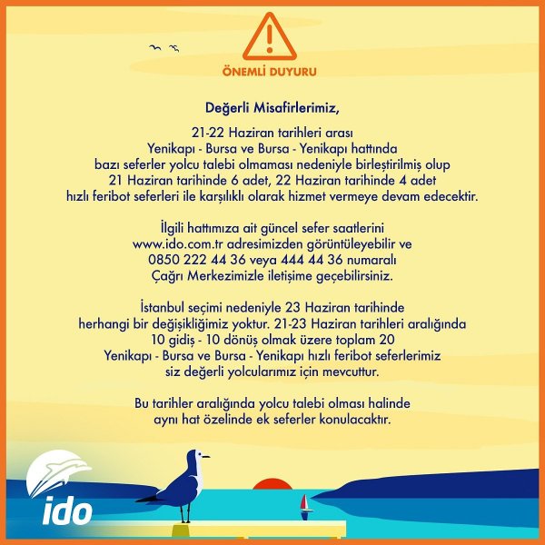 İDO'dan tepki çeken sefer iptali