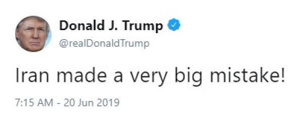 Trump: İran büyük bir hata yaptı