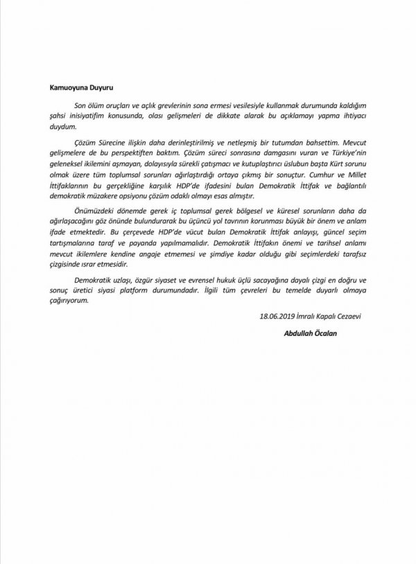 Öcalan'ın avukatları açıklama yaptı