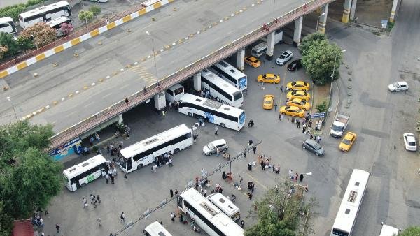 İstanbul Otogarı'nda seçim yoğunluğu