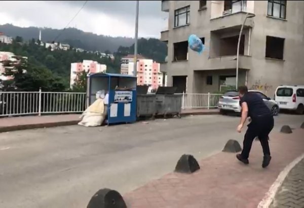 Rizelinin çöp basketi olay oldu