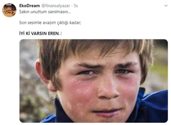 Eren Bülbül'ün paylaşımı yeniden yürekleri dağladı