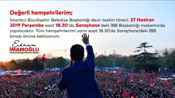 Ekrem İmamoğlu İBB Başkanlığı için saatleri sayıyor