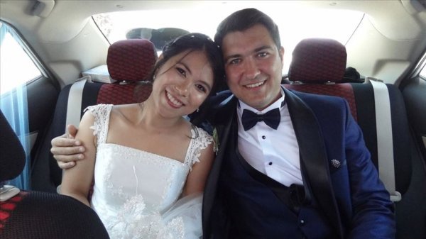 a Tayland'dan Çanakkale'ye gelin geldi