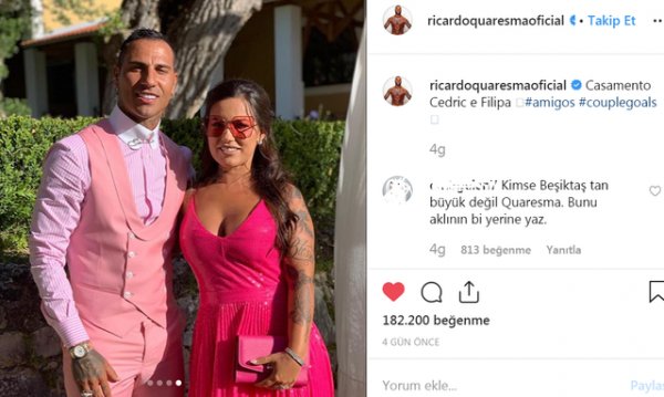 İvana Sert, Quaresma'yı yorumladı