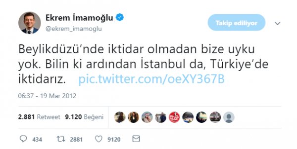 İmamoğlu görevi devraldı