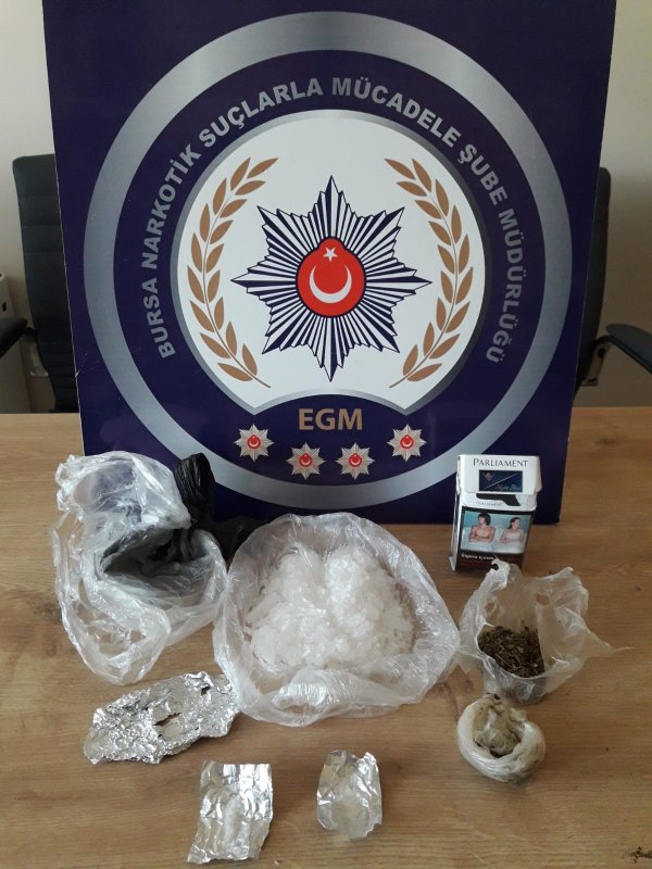 İ Bursa’da 1 kilo bonzai yakalandı