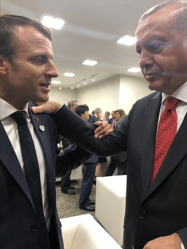 Erdoğan, Macron ile yaptığı görüşmeyi anlattı