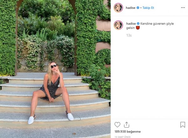 Hadise'nin fotoğrafı olay oldu