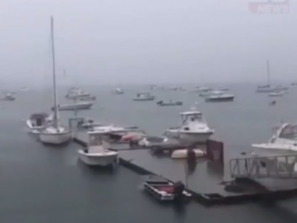 ABD'de tekneye yıldırım çarpma anı