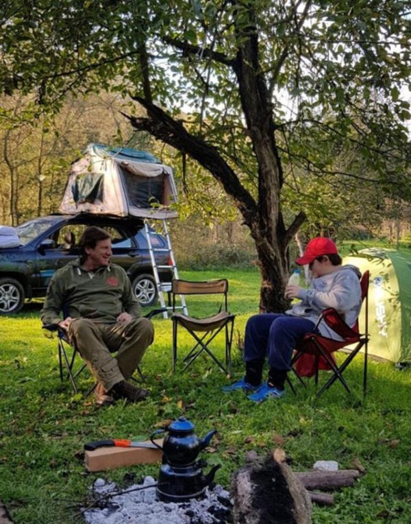 Kaya Çilingiroğlu'nun kamp keyfi